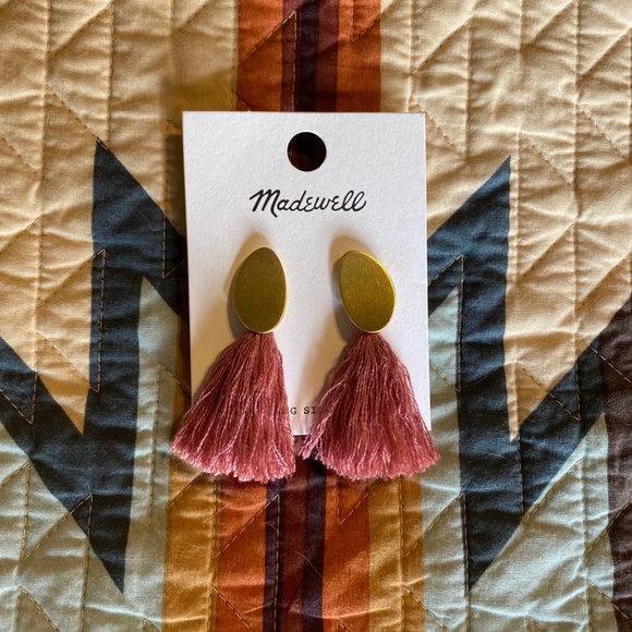 Madewell Jewelry - Madewell pink tassel earrings